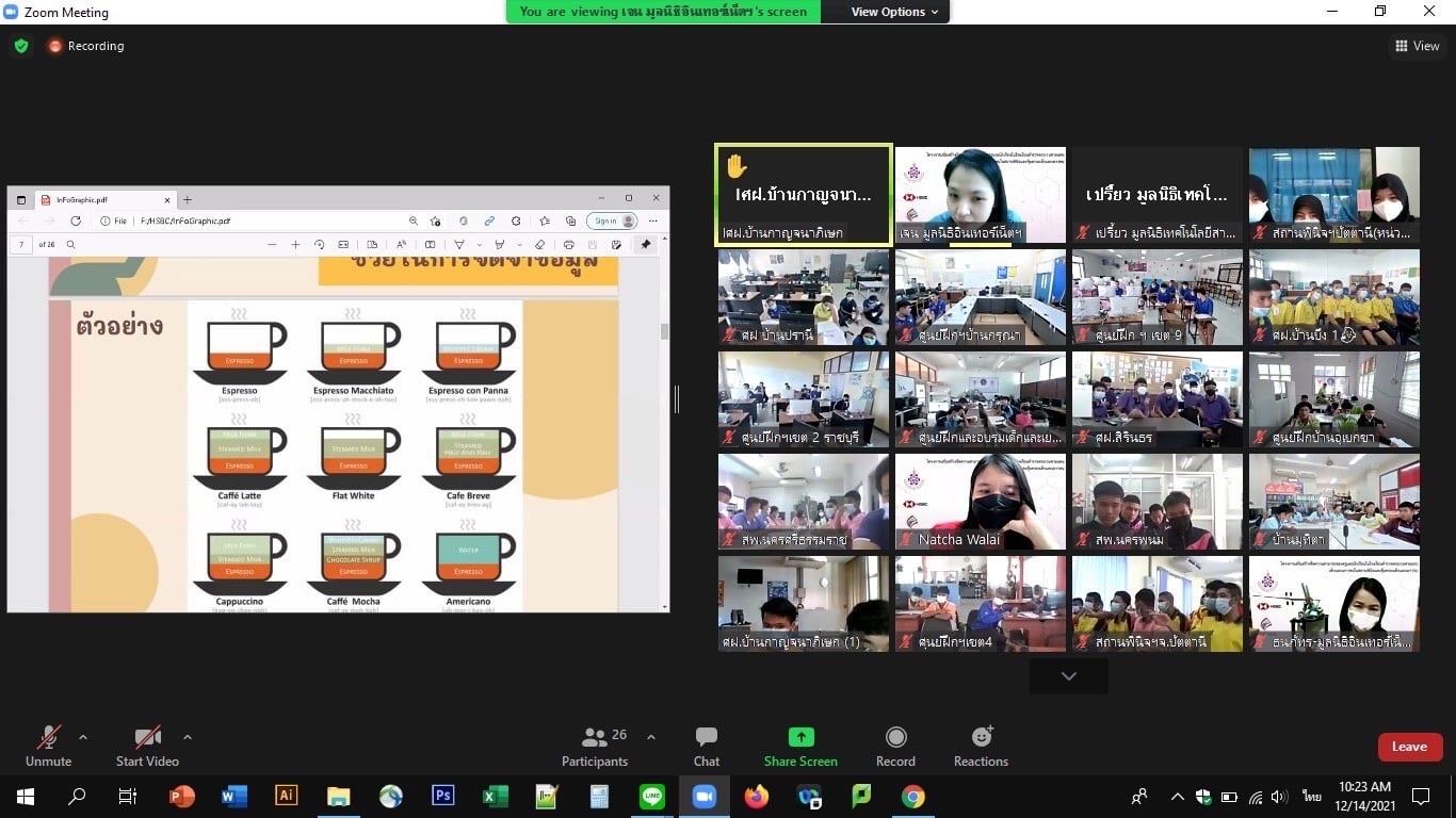จัดอบรมหลักสูตร “การอบรมการสร้าง Infographic”